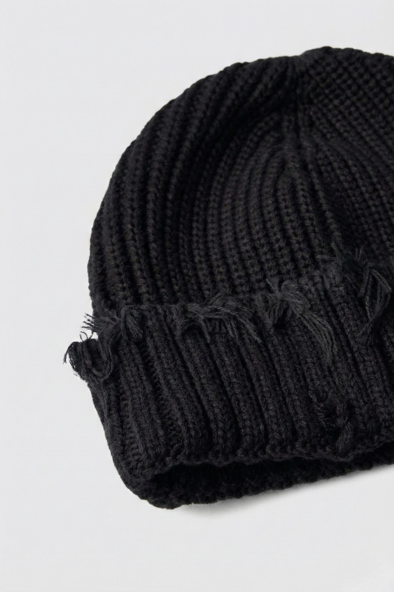 Distressed Knit Beanie