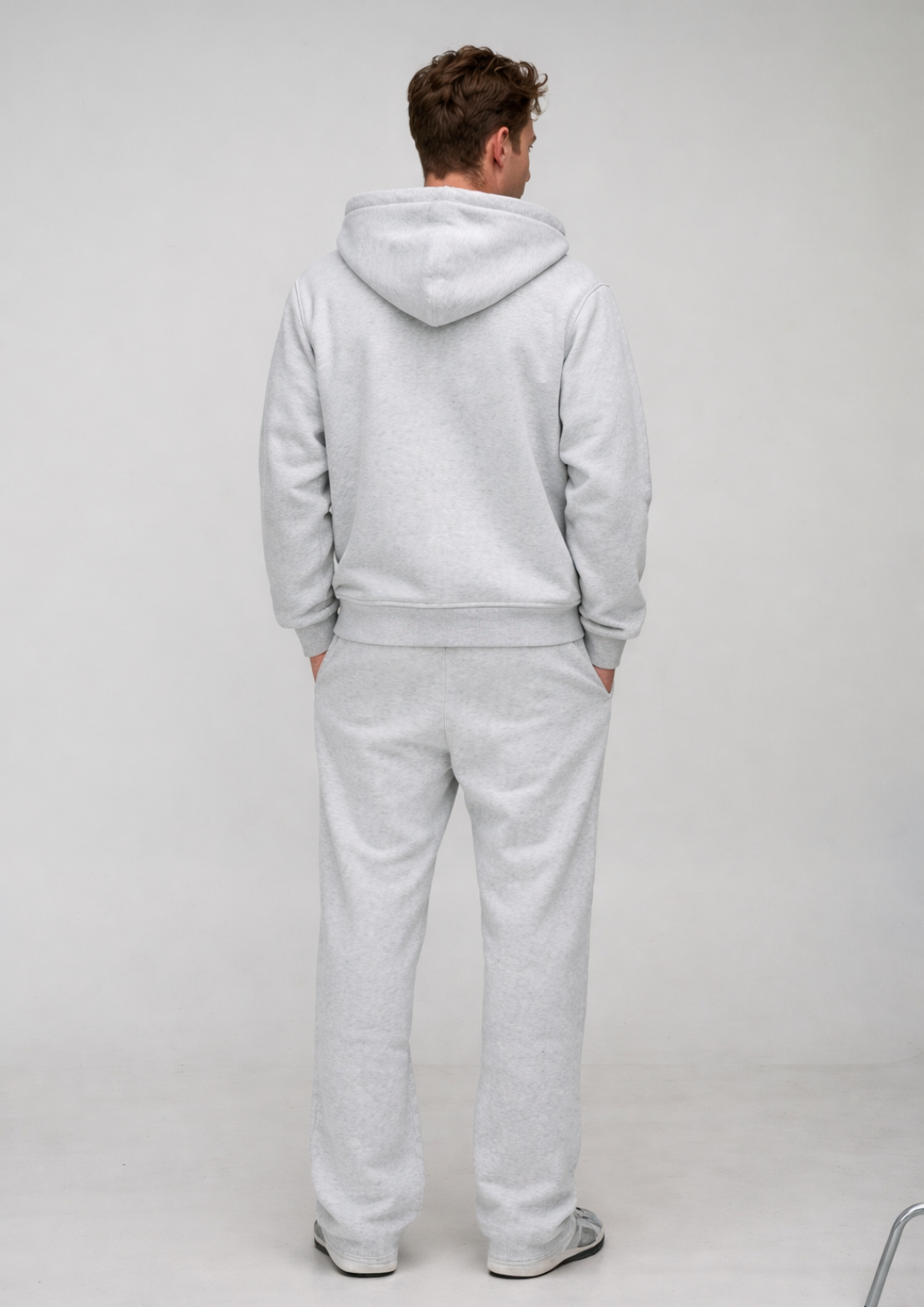 Basic Oversized Zip Through Hoodie