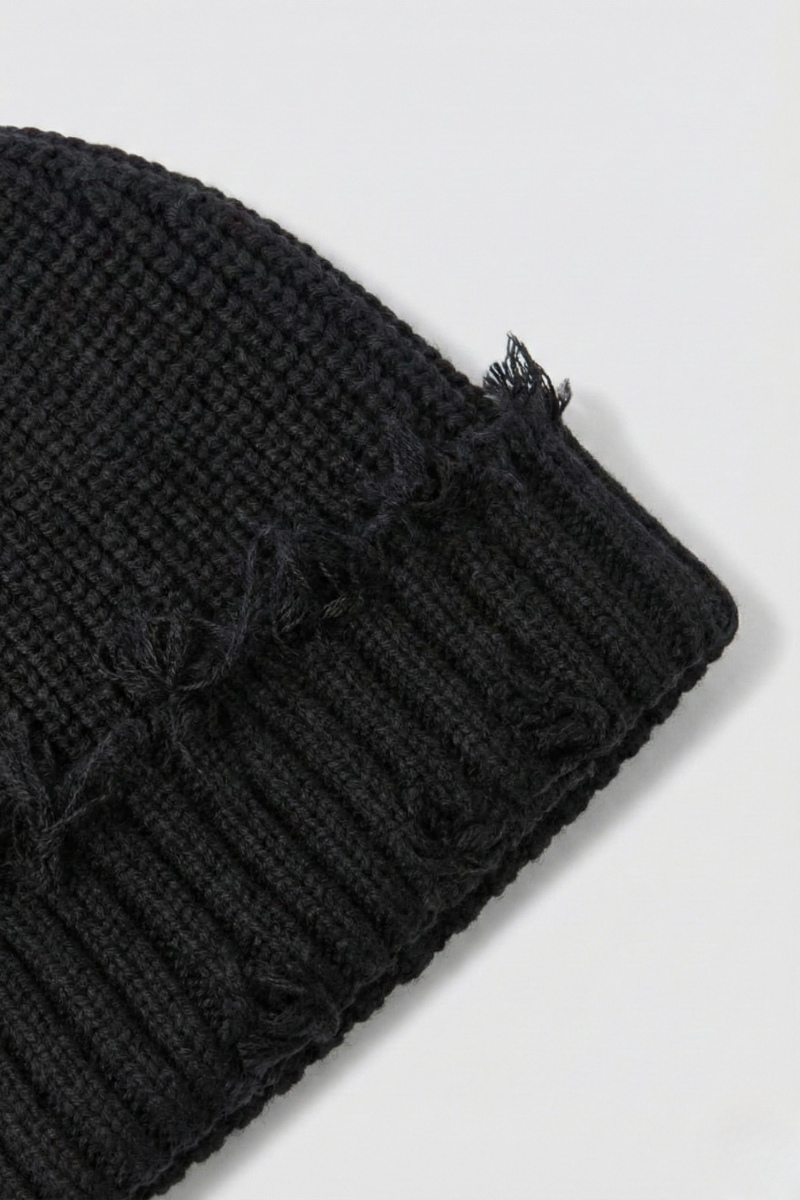 Distressed Knit Beanie
