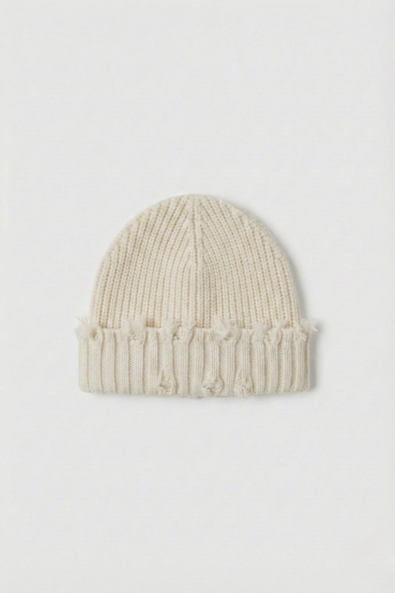 Distressed Knit Beanie