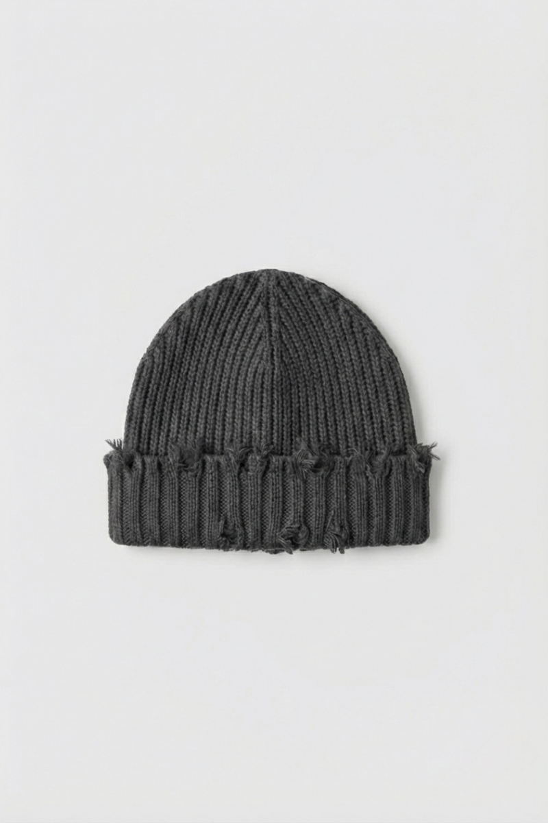 Distressed Knit Beanie