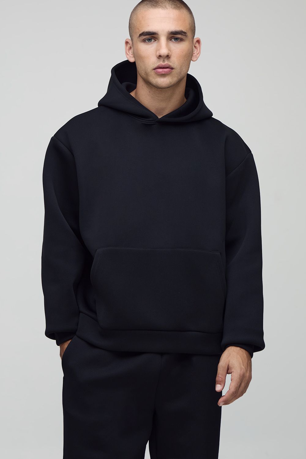 Oversized Boxy Bonded Scuba Hooded Tracksuit